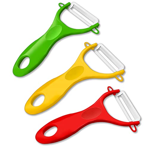 Sadocom Gemüseschäler Advanced Ceramic Peeler - Scharfrostschutz - 3er-Set von Sadocom