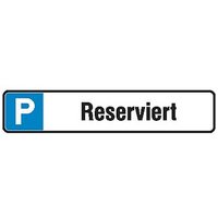 SafetyMarking® Hinweisschild "P Reserviert" rechteckig 52,0 x 11,0 cm von SafetyMarking®