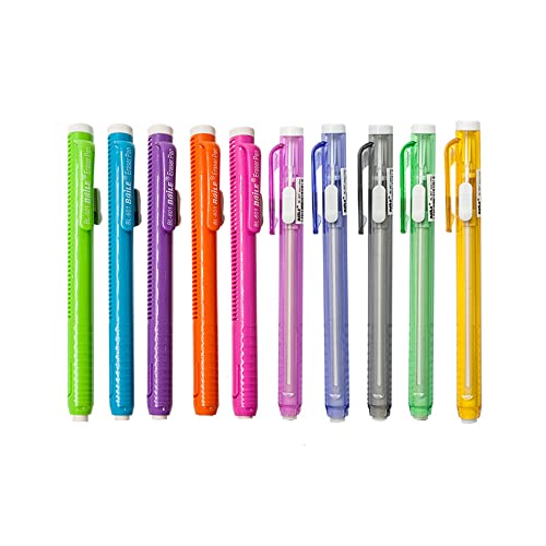 5 Stück Einziehbare Radiergummi Stift, Nachfüllbare Radiergummis Radierer Stift für Erwachsene Kinder Studenten Malen Schreiben (Zufällige Farbe) von SagaSave