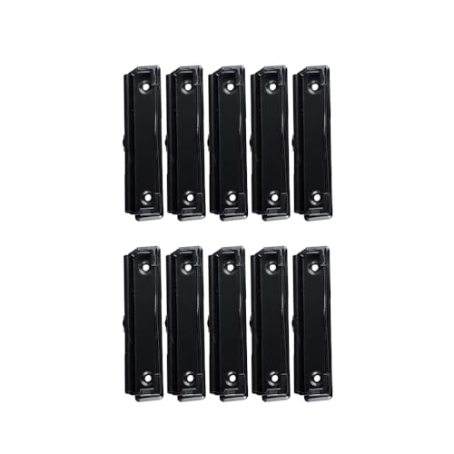 Klemmbrett-Clips, 12 cm, Metall, montierbare Hartfaserplatten-Clips mit Loch zum Aufhängen, Aktenordner-Clip für Büro, Schule, Klassenzimmer, 10 Stück von SagaSave