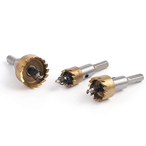 M42 HSS Bi-Metall Lochsäge Set, Zentrierbohrer 22.5mm, leicht zu schneiden kreisförmige Löcher für Holz Metall Kunststoff Edelstahl Eisenblech von SagaSave