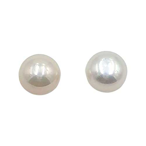 Sahiba Gems 6 Karat / 2 Stück natürliche Perlen Schmuckherstellung Perlen in 8mm Größe für die Herstellung von Ohrring/Anhänger/Ring ~ Packung in 2 Stück von Sahiba Gems