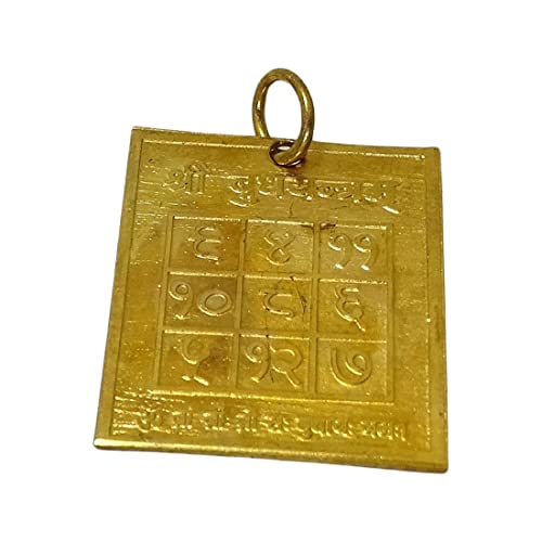 Sahiba Gems Exklusives Shree Budha Yantra für Reichtum, Wohlstand und Glück (3 x 2 cm), Kupfer von Sahiba Gems