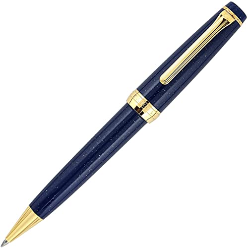 Sailor Kugelschreiber Professional Gear Slim"Fairy Tale" | Schreibstift aus Harz mit goldenen Beschlägen | Geschenkbox (Vega Dark Blue Lamé) von Sailor Pen