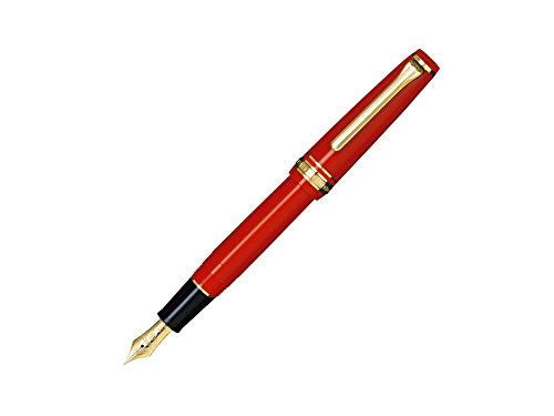 Sailor Professional Gear 11-1221-430 Slim Gold Füllfederhalter, Rot von Sailor Pen