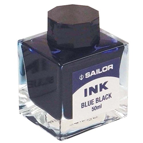 Sailor 13-1007-244 Füllfederhalter, Farbstoffflasche, 50 ml, Blau / Schwarz von セーラー万年筆