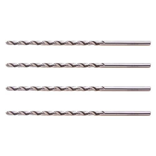 Saim Map HSS Spiralbohrer Metall Bohrer, extra lang, 4,5 mm Bohrerdurchmesser 160 mm Länge, 4 Stück von Saim