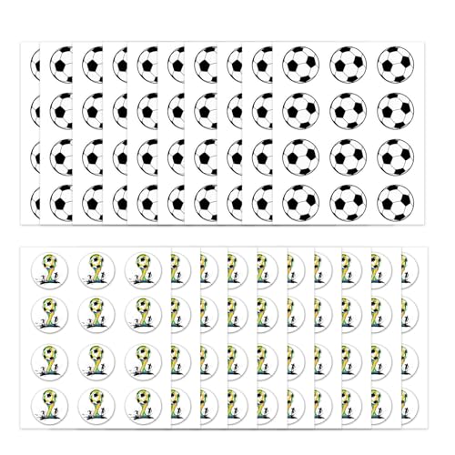 20 Stücke Fußball Sticker Sport Aufkleber Fußball Poster Wandsticker Fußball-Kühlschrankaufkleber Aufkleber Fussball Wandtattoo Für Scrapbooking Fußball Sport Aufkleber Fußballpartydekorationen von Saituo Home