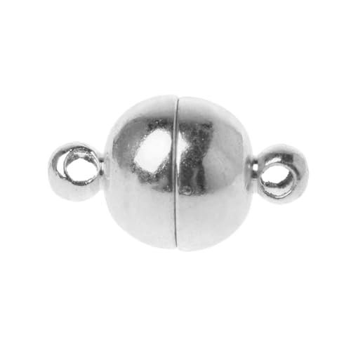 10 x Edelstahl-Kugelförmiger Magnetverschluss, Konverter für Schmuckherstellung, Armbänder zur Schmuckherstellung von Saiyana