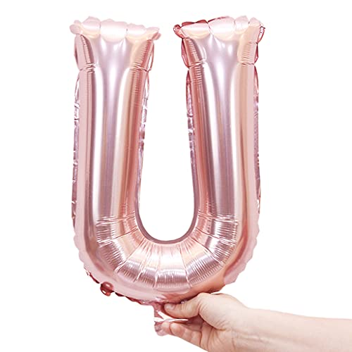 40,6 cm großer Einzelbuchstaben-Ballon zum Aufhängen, Folienballons für Babyparty, Hochzeit, Geburtstag, Party, Dekoration, Luftballons von Saiyana