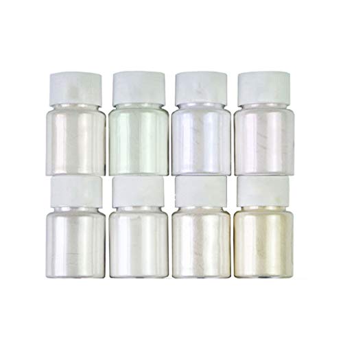 8x/set Perle Pigment Pulver Pulver Für Harz 0 35 Unzen Farbe Pigmente Epoxy Pulver Pigment Für Farbe Kerze von Saiyana