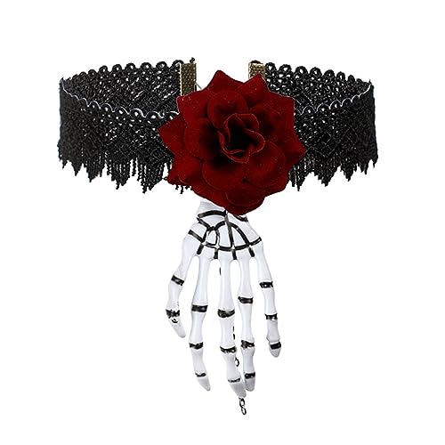 Totenkopf-Stirnband, Tag der Toten, Gothic-Stil, Cosplay-Kostüm, Kopfschmuck für Damen und Herren, Halloween-Party, Haarschmuck, Halloween-Kostüm-Zubehör von Saiyana