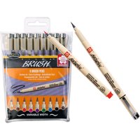 Pigma brush Pinselstifte, 9er-Set von Sakura