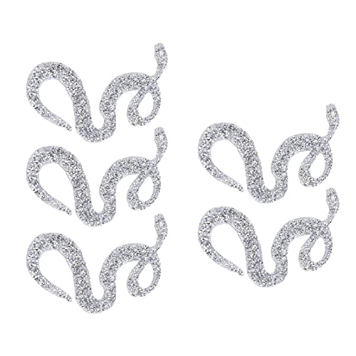 Glitzerndes, Schlangenförmiges Strassband mit Netzwickel für DIY-Kleidungsaccessoires-Applikationen in Silber – Hochwertiges Strassband für Hochzeitskleidbesatz und Elegant von Saluaqui