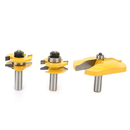 Saluaqui Premium 3pcs 1/2 "Shank Ogee Angehobene Panel & Ogee Rail und Starte -Router -Bit für Holzarbeitenmahlen Festgehärteter Stahl mit Mikrokarbid für Vielseitige Anwendung Saluaqui Premium 3pcs 1/2 "Shank Ogee Angehobene Panel & Ogee Rail und Starte -Router -Bit für Holzarbeitenmahlen Festgehärteter Stahl mit Mikrokarbid für Vielseitige Anwendung von Saluaqui