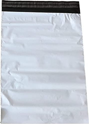 100 Stück Folienversandbeutel Plastikversandbeutel Versandbeutel Warenbeutel Versandtasche 60x80cm, Extra groß, Extra Dick, Weiß. von Salvation