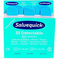 Salvequick® Pflaster Detectable 1009735V blau, 35 St. von Salvequick®