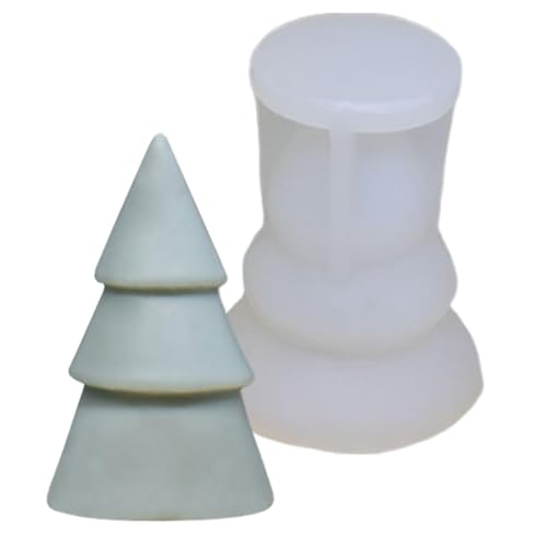 Salyeeluly Silikon-Kerzenformen | Bär Baum Weihnachten Silikonformen Kerze Wachs Formen, praktische Ornamentform 3D Epoxidharz Formen für Kerzen, Seife, Heimdekoration von Salyeeluly