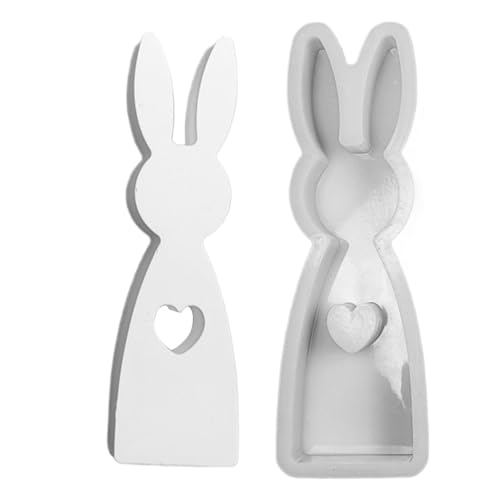 Silikonform Ostern | Ostern Kaninchen Silikonformen Gießformen | 3DKaninchen Gießform Ostern Hasen Gießformen Silikon Gießform | Osterhase Silikonform for Gips, Sojawachs Kerzen, Ostergeschenke von Salyeeluly