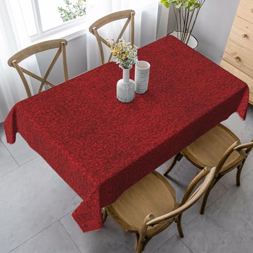 SamLng Rechteckige Tischdecke mit Rosenmotiv, waschbar und perfekt für den Innen- und Außenbereich, klassische Küchendekoration von SamLng