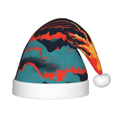 SamLng Volcano Weihnachtsmütze – warme Urlaubsmütze, perfekt für Weihnachten, Neujahrsparty, Festival – idealer Kopfschmuck für Kinder von 4–12 Jahren von SamLng