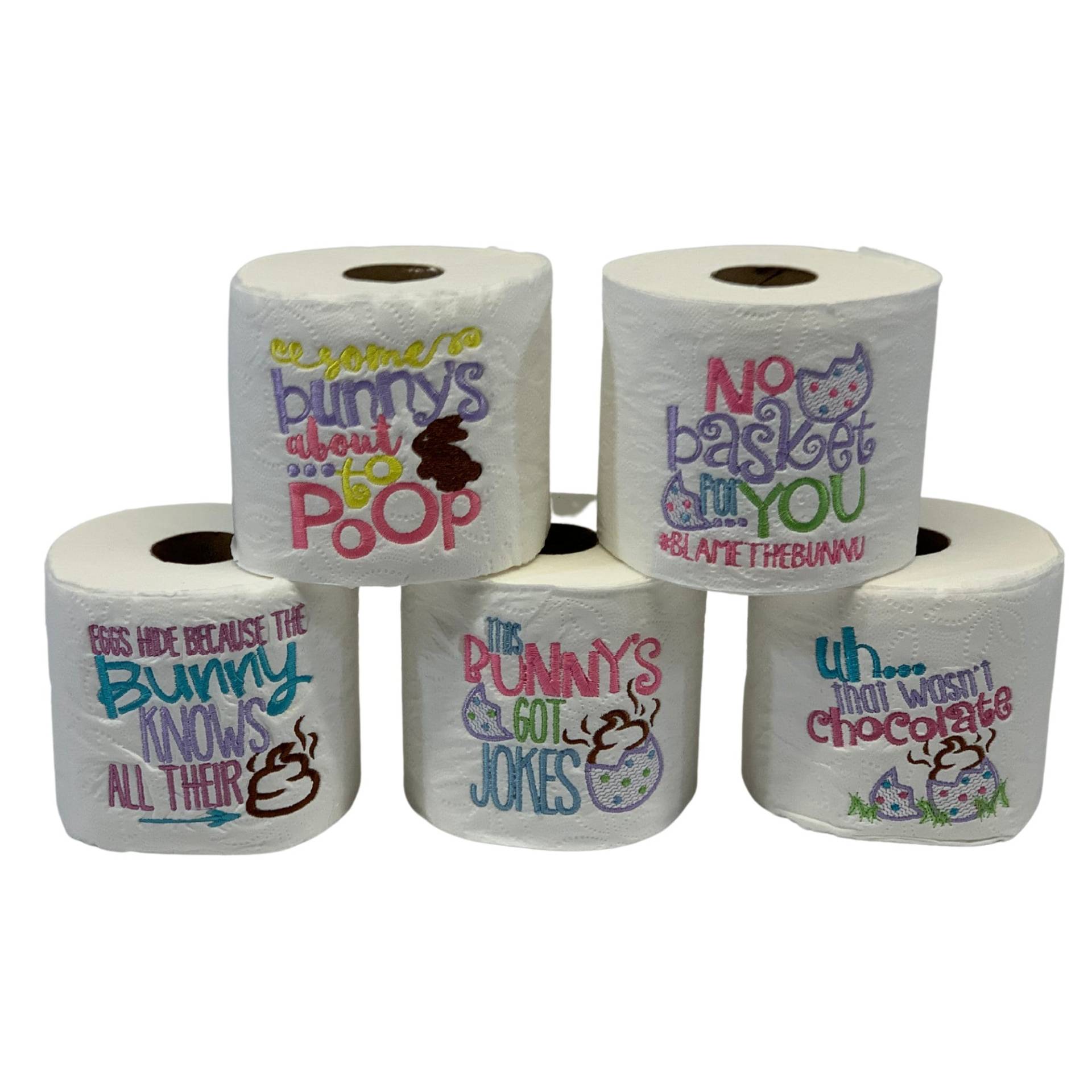 Besticktes Ostern Toilettenpapier Geschenk, Humorvolles Geschenk von SamanthasStylz