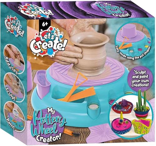 Sambro Töpferscheibe für Kinder Töpferscheibe Creation Set + Töpferscheibe Zubehör von Sambro