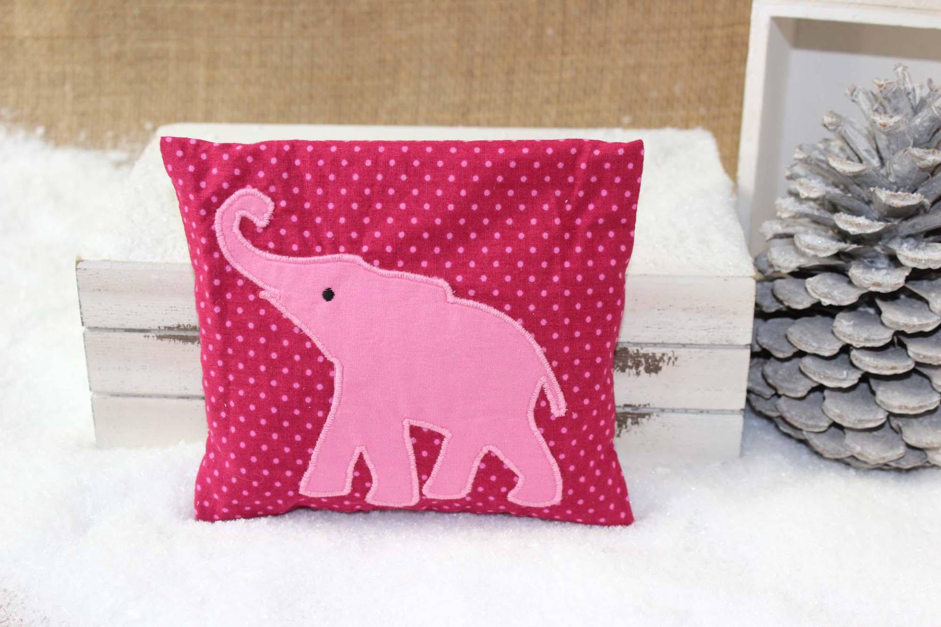 Dinkelkissen, Elefant, Pink, Klein, Für Babies Und Kinder, Körnerkissen, Wärmekissen, Handwärmer von SamsitaDesign