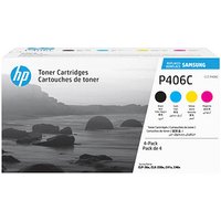 HP CLT-P406C (SU375A) schwarz, cyan, magenta, gelb Toner, 4er-Set von HP