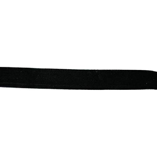 Samtband, 13mm breit, 10 Meter lang/Farbe: 17 - schwarz von Samtband