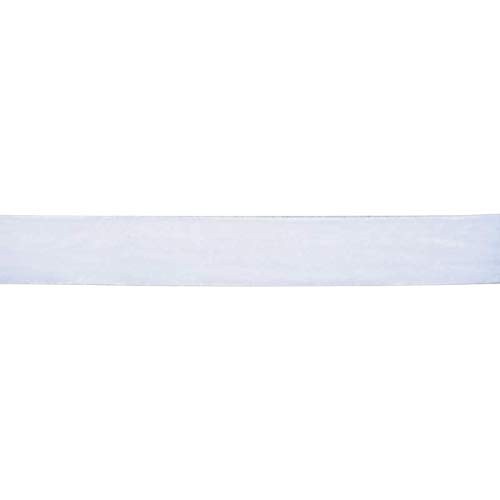 Samtband, 16mm breit, 10 Meter lang/Farbe: 01 - weiß von Samtband