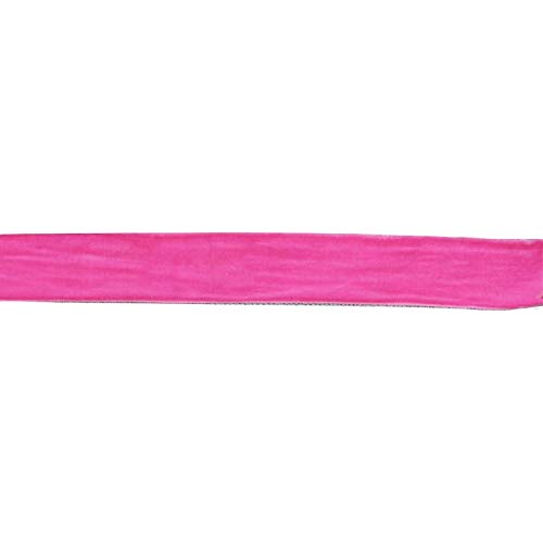 Samtband, 16mm breit, 10 Meter lang/Farbe: 08 - pink von Samtband