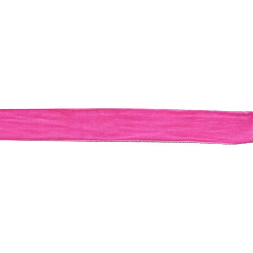 Samtband, 6mm breit, 10 Meter lang/Farbe: 08 - pink von Samtband