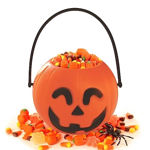 Halloween Kürbis Eimer - Halloween Kürbis Candy Bag - Leuchtende Kürbis Bonbontüten - Süßes Oder Saures - Kürbis Sammeltasche - Halloween Trick Or Treat Tasche von Samuliy