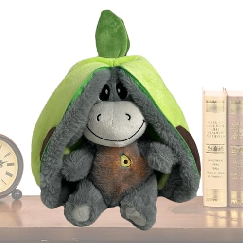 Samuliy Breathing Sleep Buddy,Atmendes Eselspielzeug - Süßes Esel Plüschkissen,Cartoon-Tier-Plüschtiere mit realistischen Atembewegungslichtern und Musik, Musik-Frühpädagogik-Puppen-Plüschkissen für von Samuliy