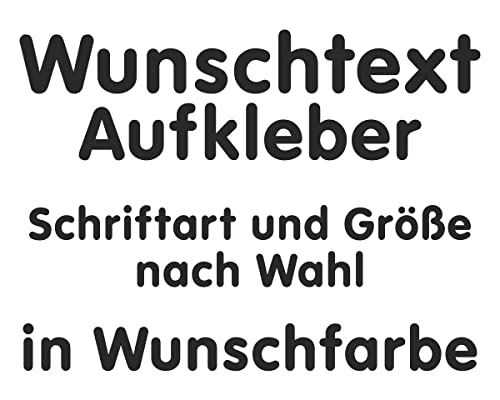 Samunshi® Autoaufkleber Aufkleber selbst gestalten Wunschtext Name Wunschaufkleber Buchstaben - klebt auf glatten Oberflächen - 15cm-160cm Schriftzug Sticker Werbung Tuning Auto Fahrrad Wohnmobil KFZ von Samunshi