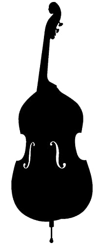 Samunshi® Cello Aufkleber Musikinstrument Sticker 5,1 x 15cm schwarz von Samunshi