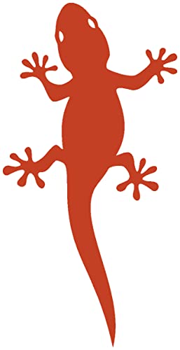 Samunshi® Gecko Aufkleber Gecko Sticker 12 x 20cm kupfermetalleffekt von Samunshi