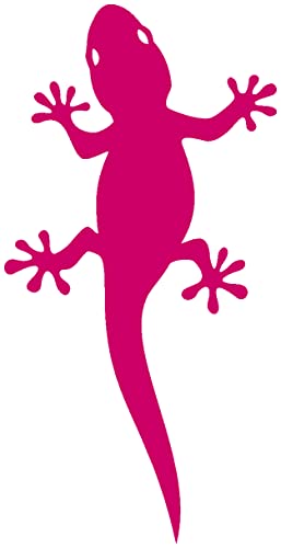 Samunshi® Gecko Aufkleber Gecko Sticker 4,7 x 8cm pink von Samunshi