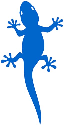 Samunshi® Gecko Aufkleber Gecko Sticker 5,9 x 10cm azurblau von Samunshi