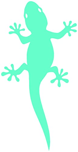 Samunshi® Gecko Aufkleber Gecko Sticker 5,9 x 10cm mint von Samunshi