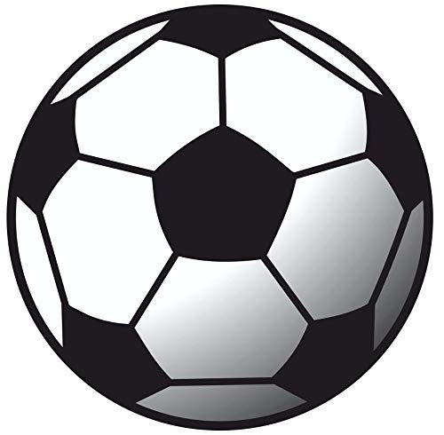 Samunshi® Wandtattoo Kinderzimmer Fussball Wandaufkleber Fußball - 20x20cm mehrfarbig von Samunshi