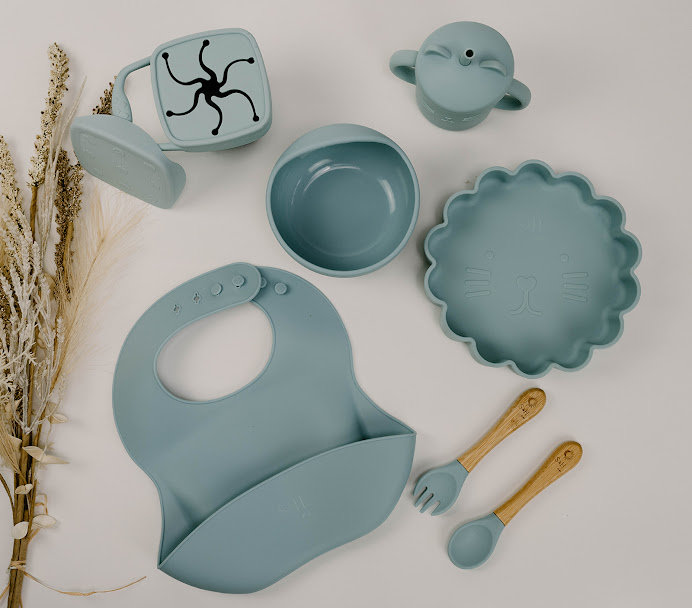 Silikon Still-Set | Futter-Set Siebenteiliges Baby Stillset Geschenk von SandHCoLLC