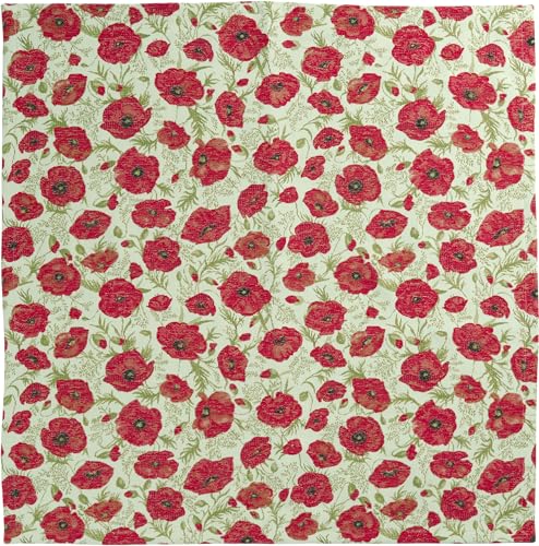 Sander - Gobelin Tischdecke/Mitteldecke - Bari - Mohnblumen - 85 x 85cm, 447803 von Sander