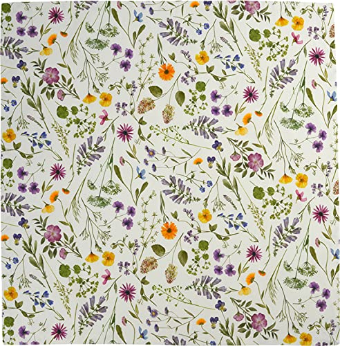 Sander Mitteldecke Freya Frühling Streublumen 95 x 95cm Artikel 48305 Fb. 40 65% Baumwolle bunt weiß von Sander