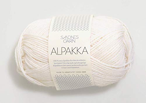 Alpakka col.1001 white ca.110 m 50 g von Sandnes Garn