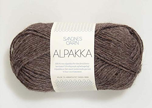 Alpakka col.2652 medium brown mottled ca.110 m 50 g von Sandnes Garn