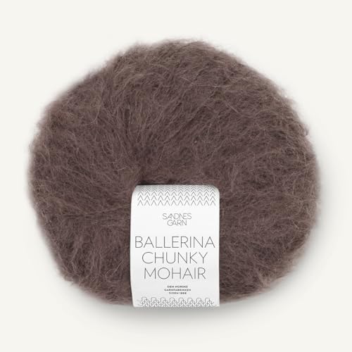 SANDNES GARN Ballerina Chunky Mohair - Farbe: Mørk Sjokolade (3880) - 50 g/ca. 135 m Wolle von Sandnes Garn