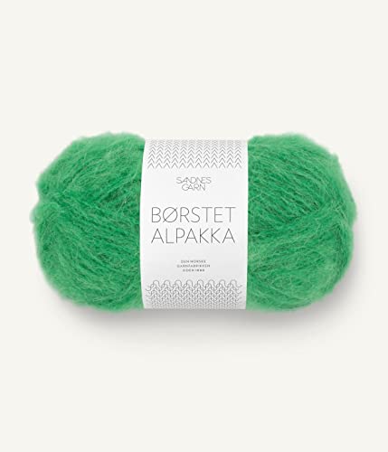 SANDNES GARN Børstet Alpakka - Farbe: Jelly Bean Green (8236) - 50 g/ca. 110 m Wolle von Sandnes Garn