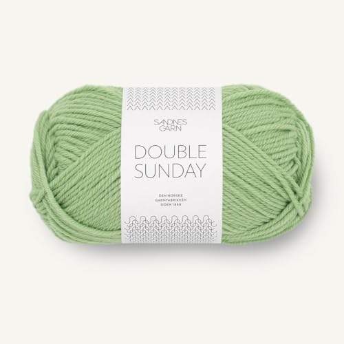 SANDNES GARN Double Sunday - Farbe: Spring Green (8733) - 50 g/ca. 108 m Wolle von Sandnes Garn